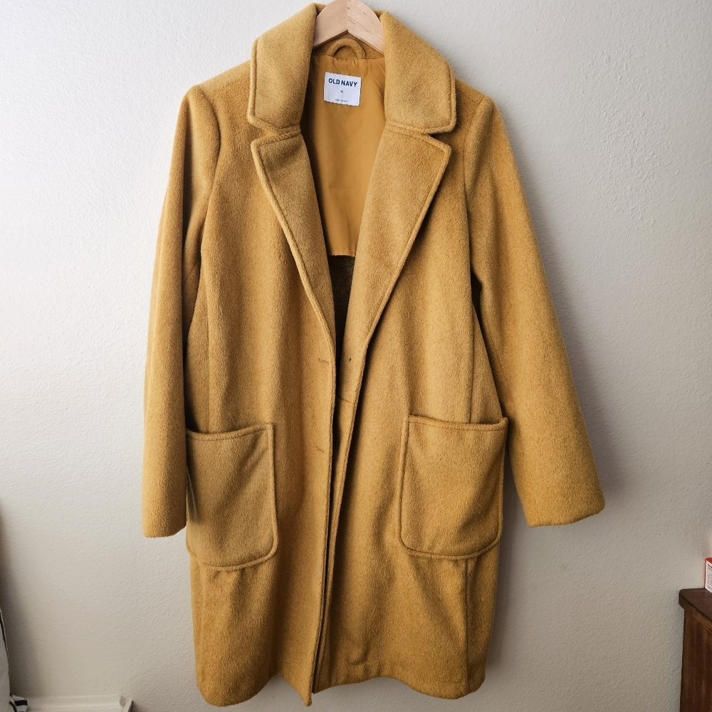 Old Navy Mustard Trench Coat